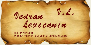 Vedran Levičanin vizit kartica